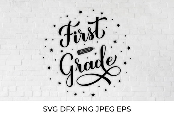 First Grade Calligraphy Lettering: Graphics & Illustrations