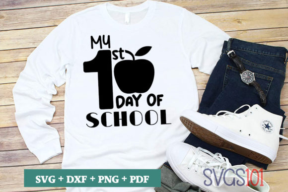 My 1st Day of School SVG: Graphics for T-Shirt Designs