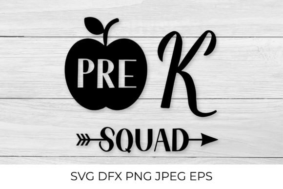 Pre K Squad Lettering: Graphics and Illustrations
