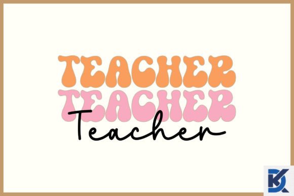 Retro Teacher SVG for Crafts & Graphics