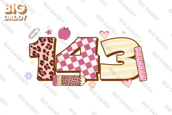 Valentine's 143 Teacher SVG: Graphics for Crafts